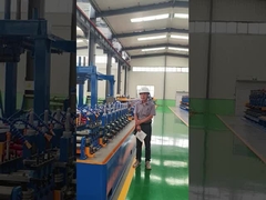 Yüksek verimli ERW Çelik boru makinesi 6-32mm OD PLC kontrolü