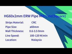 Kare Borular için Yüksek Frekanslı Kaynaklı Boru Değirmeni