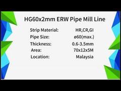 Yüksek Frekanslı ERW Boru Değirmeni Karbon Çeliği