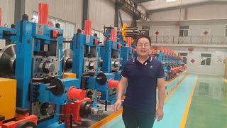 Yüksek Frekanslı ERW Boru Değirmeni Karbon Çelik Boru Üretim Hattı PLC Kontrollü