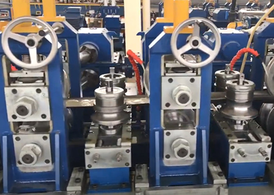 76mm Galvanizli Çelik Boru Yapma Makinesi Kare Boru Değirmeni