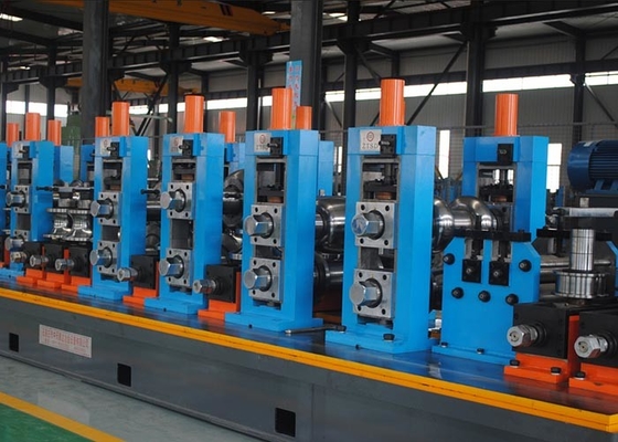Yüksek Frekans Kaynaklı Boru Değirmeni Mavi Kaynaklı Karbon Çelik Boru Değirmeni Maksimum Hız 120m / Min Çap 12 - 63mm