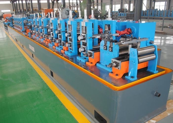 Yüksek Frekans Kaynaklı Boru Değirmeni Mavi Kaynaklı Karbon Çelik Boru Değirmeni Maksimum Hız 120m / Min Çap 12 - 63mm