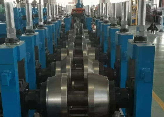 20m / Min 25mm Su Aşağı Yuvarlak Boru Makineleri Çelik Boru Üretim Hattı