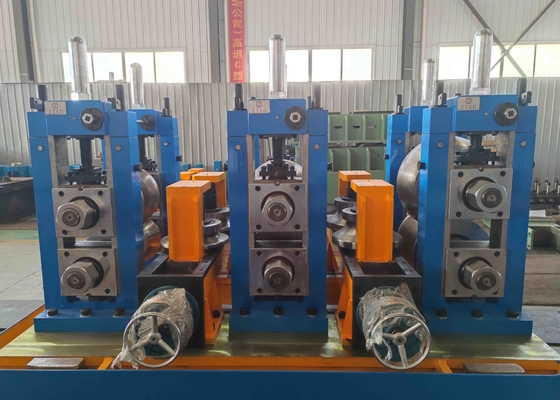 100m / Min 95mm Dia Düz Dikiş Kaynak Makinesi Çelik Boru Üretim Hattı