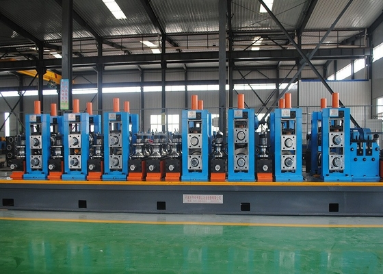 100m / Min 95mm Dia Düz Dikiş Kaynak Makinesi Çelik Boru Üretim Hattı