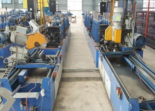 Özelleştirilmiş Dia 127mm Kalınlığı 4.0Mm Roller Çelik Boru Üretim hattı