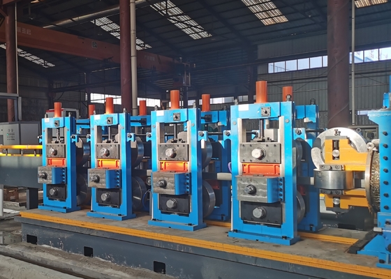Özelleştirilmiş Dia 127mm Kalınlığı 4.0Mm Roller Çelik Boru Üretim hattı