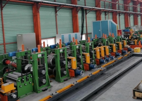 CE ile Yeşil Dia 153mm Kalınlık 1-3mm Çelik Boru Üretim Hattı