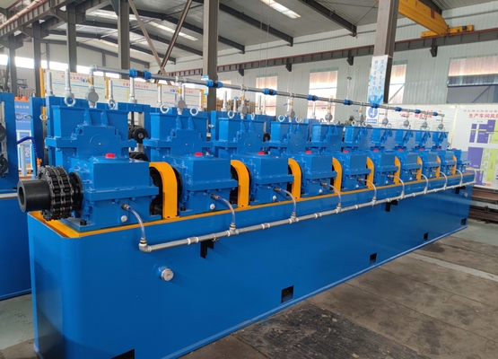 3-8mm boru için büyük kapasiteli boru makinesi 32-129mm çaplı çelik boru üretim hattı