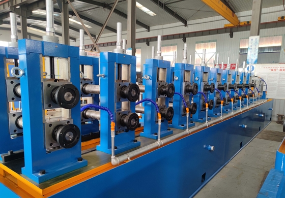 Mavi Yüksek Frekanslı Kaynak Kare Tüp Mühürü 120m/Min Hızlı Değişimli Rol Mühürü