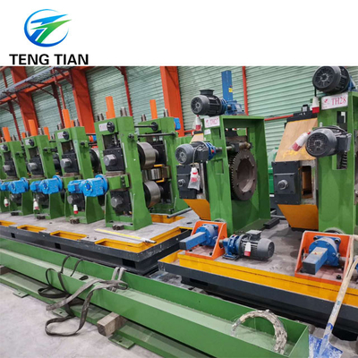 Yüksek hassasiyetli kaynaklı boru Erw Mill boru çapı 150-254mm Çelik boru üretim hattı