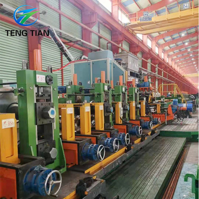 Yüksek hassasiyetli kaynaklı boru Erw Mill boru çapı 150-254mm Çelik boru üretim hattı