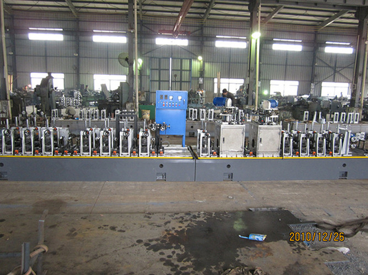 PLC Kontrol ERW Paslanmaz çelik boru kaynak makinesi 114mm OD çapı