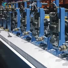 PLC kontrolü ve Cr12 sertleştirilmiş ruloları olan 6 mm duvar boru değirmen makinesi