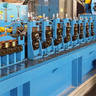 Yüksek frekanslı kaynaklı Erw boru fabrikası Otomatik Kısma ve Kaydırıcı ile