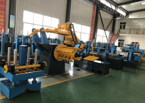 0,5 - 4,0mm Kalınlık Çelik Dilme Hatları Kesim / yüksek frekanslı çelik dilme Makinesi