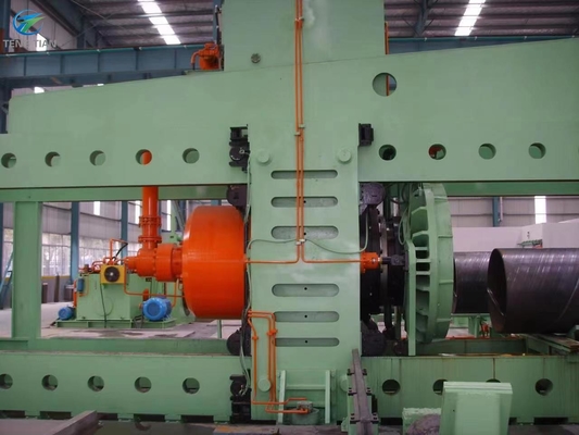 Spiral kaynak makinesi boru değirmeni Q235B Ön sarkaç X ışını Petrol boru hattı için