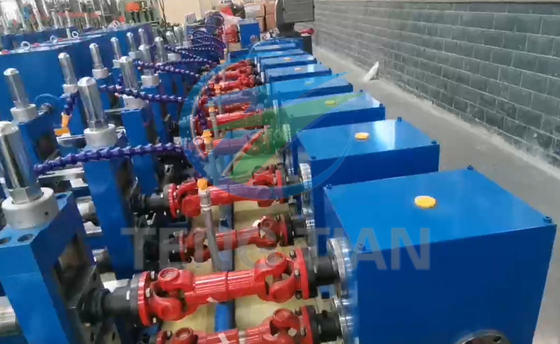 HG 24 Çelik Boru İmalat Makinası 0.8-4.5mm kalınlıkta Yuvarlak Boru