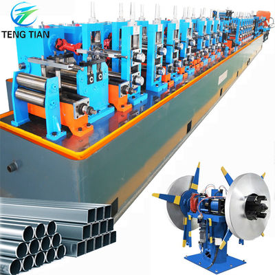 ERW Cold Cut Pipe Mill Makine Karbon Çelik yuvarlak boru için
