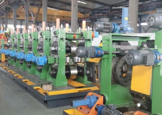 Dia 114-219mm Karbon Çelik Boru Yapım Makinesi Yüksek Performanslı Tüp Fırlatma Makinesi