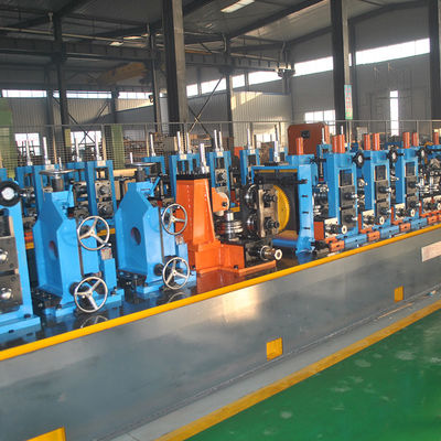 Boru değirmen üretim hattı 60-140mm yuvarlak boru karbon çelik kaynak ekipmanları yüksek frekanslı ERW makinesi yapma makinesi motor yatak karbon çelik boru değirmen makinesi