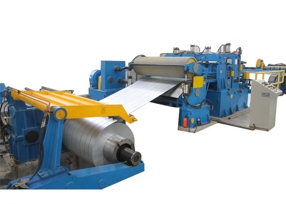 Koil iç çapı 450-550mm için verimli çelik kesme makinesi Plc tarafından kontrol edilir