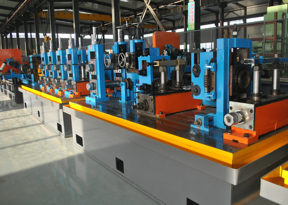 Düz Dikiş Yüksek Frekans Erw Boru Freze Makinesi, Solucan Dişli Max.80m / dak