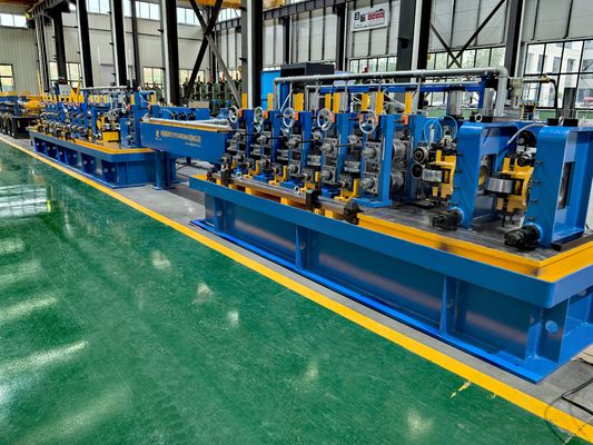 Doğrudan kare ve dikdörtgen şeklinde şekillendirme 6m-18m 200x200mm karbon çelik borular için kaynaklı boru değirmenleri boru değirmenleri Erw Çelik boru yapma makinesi