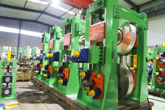 Yüksek frekanslı kaynaklı boru üretim hattı Karbon çelik 25-89mm borular için yüksek hassasiyetli yuvarlak boru değirmen